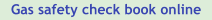Gas safety check book online